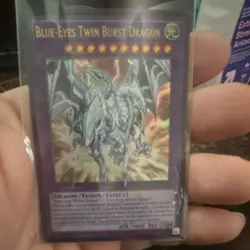 Yu-Gi-Oh! TCG Blue-Eyes Twin Burst Dragon Fusion Effect Card Konami ATK 3000 DE… - Image 1