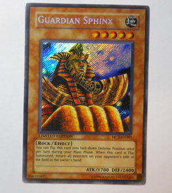 Yugioh! Guardian Sphinx MC2-EN001 Secret Rare LP - Image 1