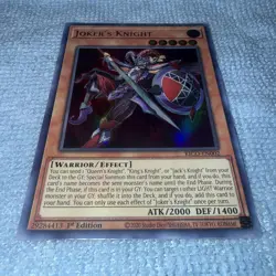 Yu-Gi-Oh! JOKER'S KNIGHT (KICO-EN002) 1st Edition Ultra Rare NM - Image 1