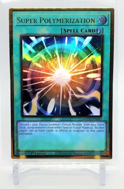 Yu-Gi-Oh! TCG Super Polymerization MAGO-EN047 Premium Gold Rare 1st Edition ⭐ - Image 1