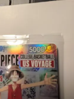 One Piece TCG Luffy P-055 College Basketball US Voyage Promo Card SEALED St John - Image 5