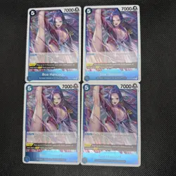 One Piece The Azure Sea’s Seven OP14-EB04 Boa Hancock EB04-027 R English X4 Lot - Image 1