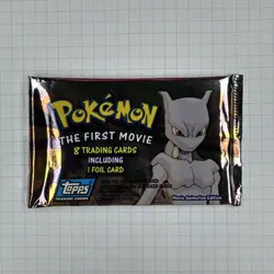 Pokemon 1999 First Movie Sealed Promo Card Unopened Sealed Pack Mewtwo Topps - Image 1