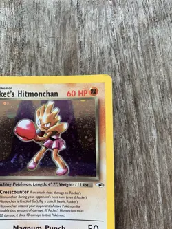 Pokemon Card - Rocket’s Hitmonchan 11/132 - Gym Heroes Holo Rare - Image 2