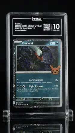 Darkrai #136 – Trick or Trade 2024 – TAG 10 – Gem Mint Pokemon Card – PSA - Image 1