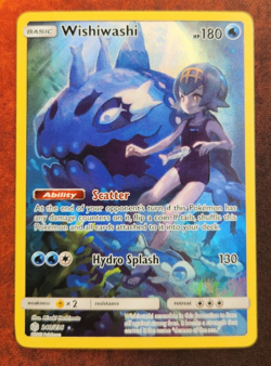 Pokemon TCG Wishiwashi Cosmic Eclipse Holo Card 240/236 Secret Rare - Image 1