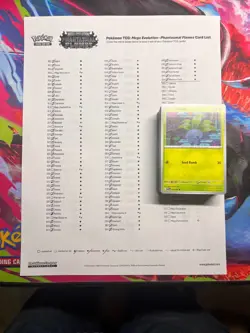 Pokemon Phantasmal Flames COMPLETE Set – 168 Cards (All C/UC/R and rev holos) - Image 1