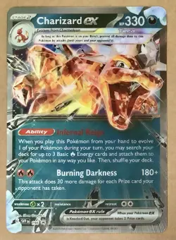 JUMBO Charizard ex Oversized Lenticular SVP196 Promo Card Pokemon - Image 1