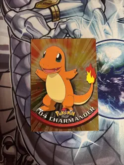 (HPL) 1999 Topps Pokemon T.V. Charmander #4 Blue Logo Holo Rare TCG Card Holo LP - Image 1