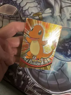 (HPL) 1999 Topps Pokemon T.V. Charmander #4 Blue Logo Holo Rare TCG Card Holo LP - Image 4