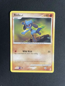 Pokemon Card: Riolu 6/61 (6/11) Lucario Trainer Kit Diamond & Pearl - MP/LP - Image 1