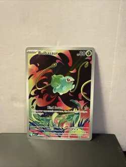 Pokemon TCG Bulbasaur Card 133/132 IR Mega Evolutions Near Mint Condition - Image 1