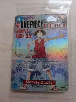One Piece TCG Luffy P-055 College Basketball US Voyage Promo Card SEALED St John - Image 1