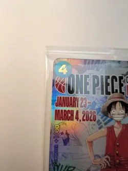 One Piece TCG Luffy P-055 College Basketball US Voyage Promo Card SEALED St John - Image 2