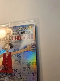 One Piece TCG Luffy P-055 College Basketball US Voyage Promo Card SEALED St John - Image 3