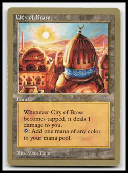 City of Brass [CHR] World Championship Decks Gold Border MTG Card - Image 1