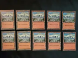 10x #340 Mountain Ice Age Mixed Condition Magic The Gathering MTG Tcg See Pics - Image 1