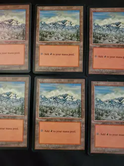 10x #340 Mountain Ice Age Mixed Condition Magic The Gathering MTG Tcg See Pics - Image 3