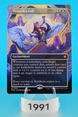 MTG Valkyrie's Call (Borderless) Foundations Regular #302 - Image 1
