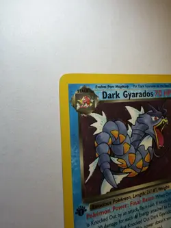 Pokemon TCG Dark Gyarados Team Rocket 8/82 1st Edition Holo Rare 70 HP - Image 5