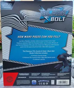 Pokemon Scarlet And Violet Black Bolt Binder Collection Sealed - Image 2