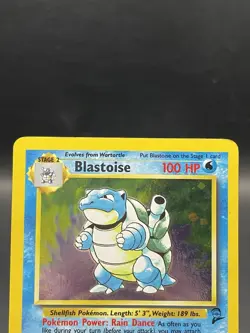 Pokemon WOTC Blastoise 002/130 Base Set 2 Holo MP - Image 2