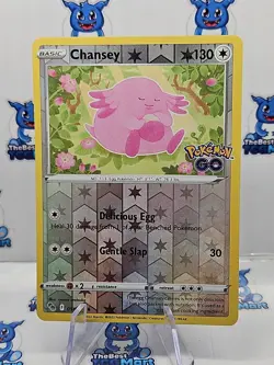 Pokemon Chansey Pokemon GO 051/078 Reverse Holo NM - Image 1