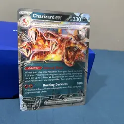 Jumbo Lenticular Charizard ex 054/091 / SVP196 Exclusive Promo Pokemon - NM - Image 2