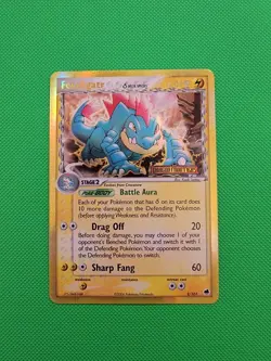 Pokemon Feraligatr (Delta Species) 2/101 Dragon Frontiers Reverse Holo MP+/LP- - Image 1