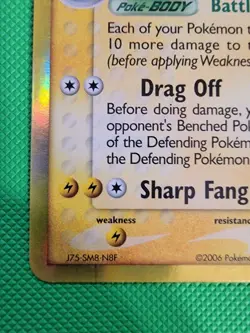 Pokemon Feraligatr (Delta Species) 2/101 Dragon Frontiers Reverse Holo MP+/LP- - Image 4