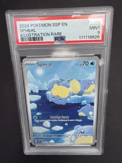 Pokemon Surging Sparks Spheal IR #199 PSA 9 - Image 3