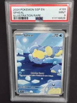 Pokemon Surging Sparks Spheal IR #199 PSA 9 - Image 5