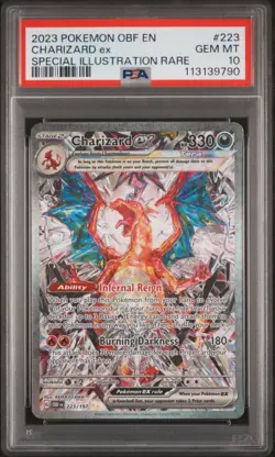 2023 Pokemon Charizard Obsidian Flames #223 Special Illustration Rare SIR PSA 10 - Image 1
