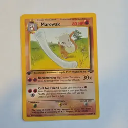 Pokemon Marowak 1st Edition Jungle Regular 39/64 Uncommon 60 HP 1999 - Image 1