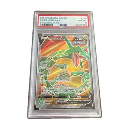 2021 POKEMON SWORD & SHIELD EVOLVING SKIES #193 FULL ART/RAYQUAZA V PSA 8 - Image 1