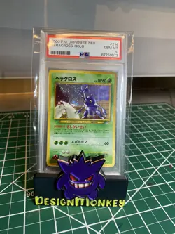 PSA 10 1999 Heracross Holo 214 Neo Genesis Pokemon Japanese - Image 1