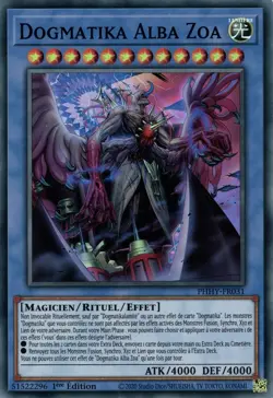 Yu Gi Oh ! Dogmatika Alba Zoa PHHY-FR031 Super Rare VF - Image 1