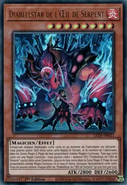 Yu Gi Oh ! Diabellstar de l'Œil de Serpent ( LEDE-FR011 ) Ultra Rare en Francais - Image 1