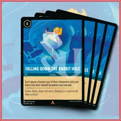 Disney Lorcana TCG: FALLING DOWN THE RABBIT HOLE x4 | Rare *IN STOCK* - Image 1