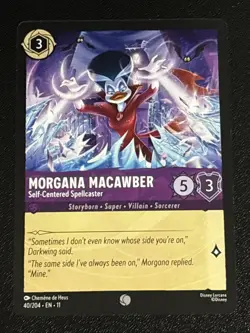 Disney Lorcana Winterspell Morgana Macawber - Self-Centered Spellcaster 40/204 - Image 1