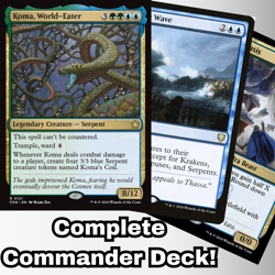 Commander Deck Koma, World-Eater EDH 100 Magic Cards Custom Deck MTG Simic - Image 1