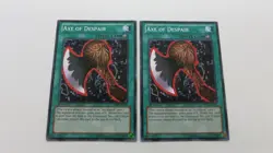 2x AXE OF DESPAIR SPELL CARD 1ST EDITION BP02-EN131 COMMON YUGIOH NM - Image 1
