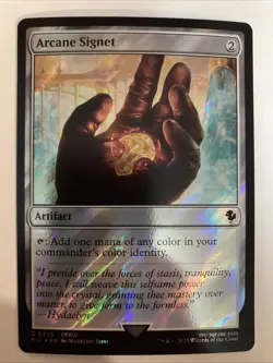 Arcane Signet (0335) (Surge Foil) 0335 (NM) Final Fantasy FIC Magic MTG - Image 1