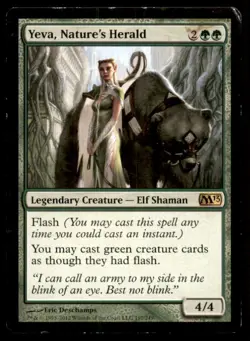 Yeva, Nature's Herald LP Light Play Magic 2013 MTG [9764] - Image 1