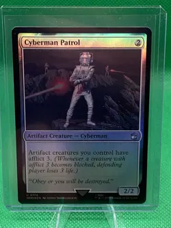 Cyberman Patrol - Universes Beyond: Doctor Who (WHO) Foil Magic The Gathering - Image 1