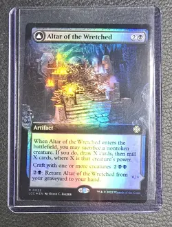 Altar of the Wretched FOIL Extended Art Ixalan Commander LCC 0022 MTG Rare Mint - Image 1