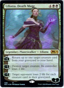 Liliana, Death Mage | Foil | Core Set 2021 | 328 | HP | 2021 - Image 1