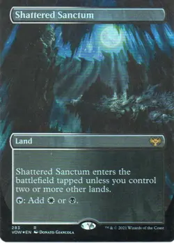 MTG: Innistrad: Crimson Vow: Foil Borderless Shattered Sanctum: LP Condition - Image 1