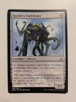 MTG Magic The Gathering Creature Eldrazi Kozilek's Pathfinder 005/184 2016 - Image 1
