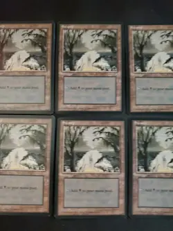 8x Swamp 353 Ice Age Mixed Condition Magic The Gathering MTG Tcg See Pics - Image 4